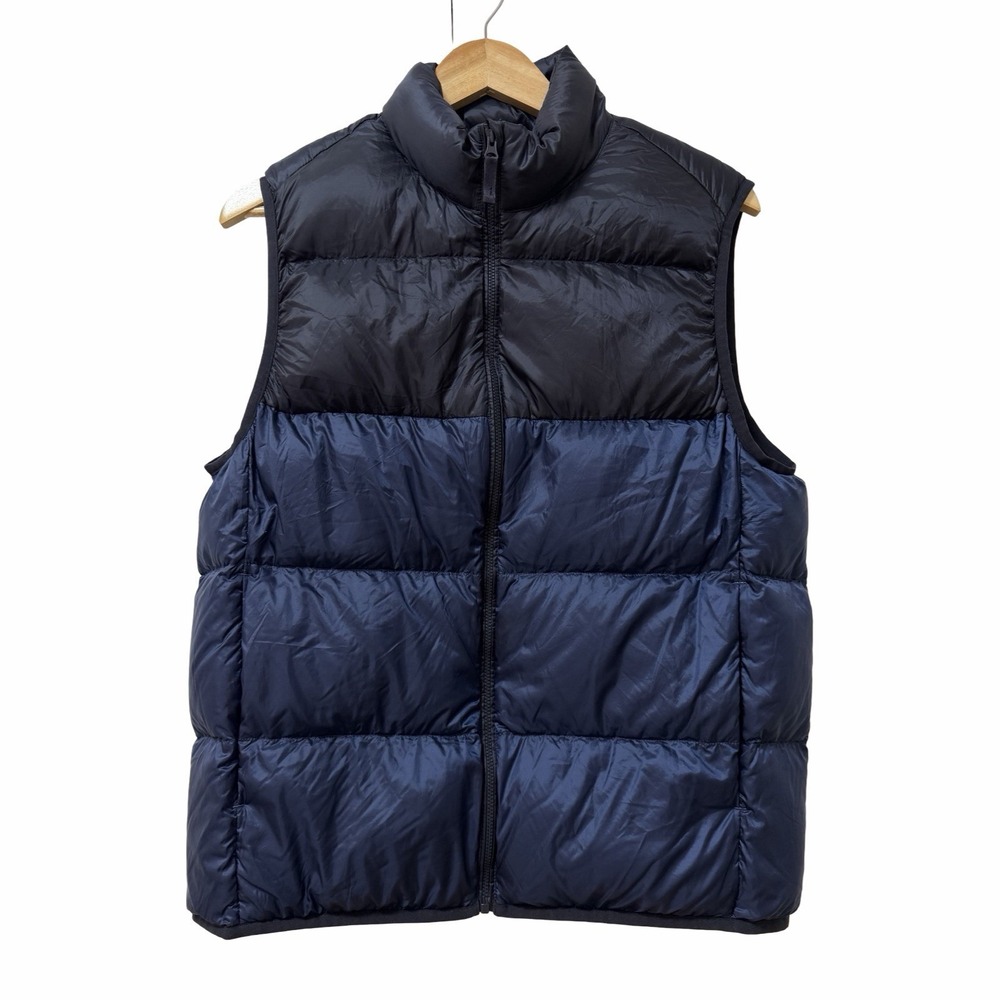 Uniqlo Mens Ultra Light Down Full Zip Puffer Vest Size M Black Packable Outdoors